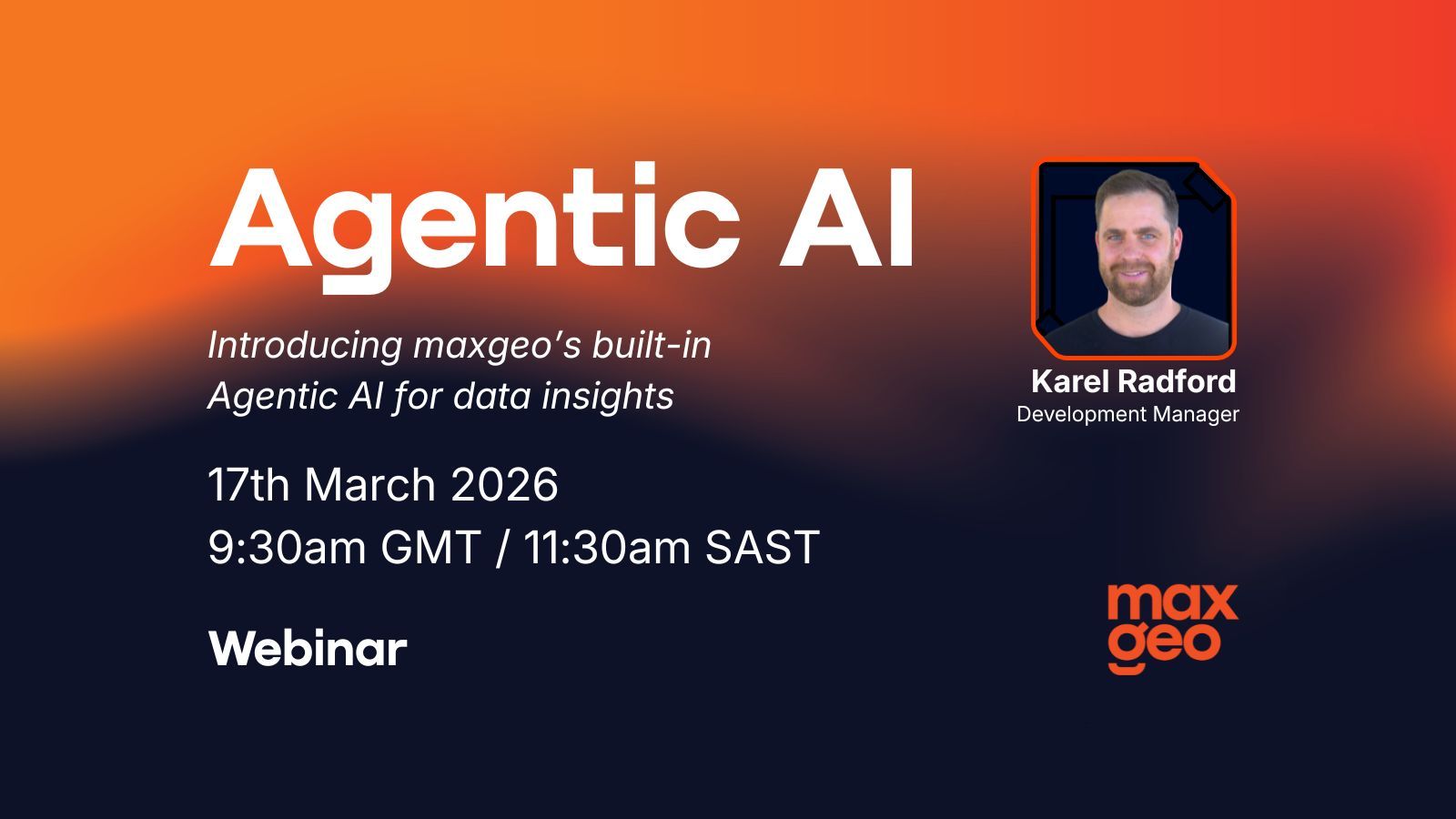 Agentic AI webinar header