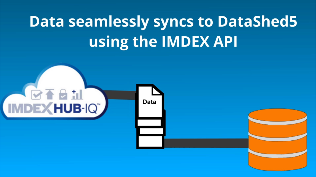 IMDEX syncs with datashed5 seamlessly