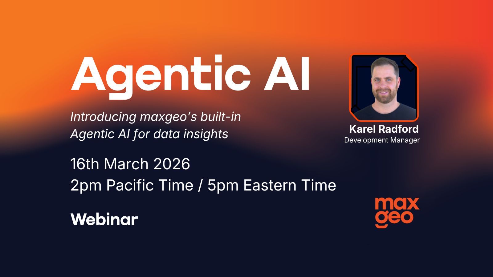 Agentic AI webinar header