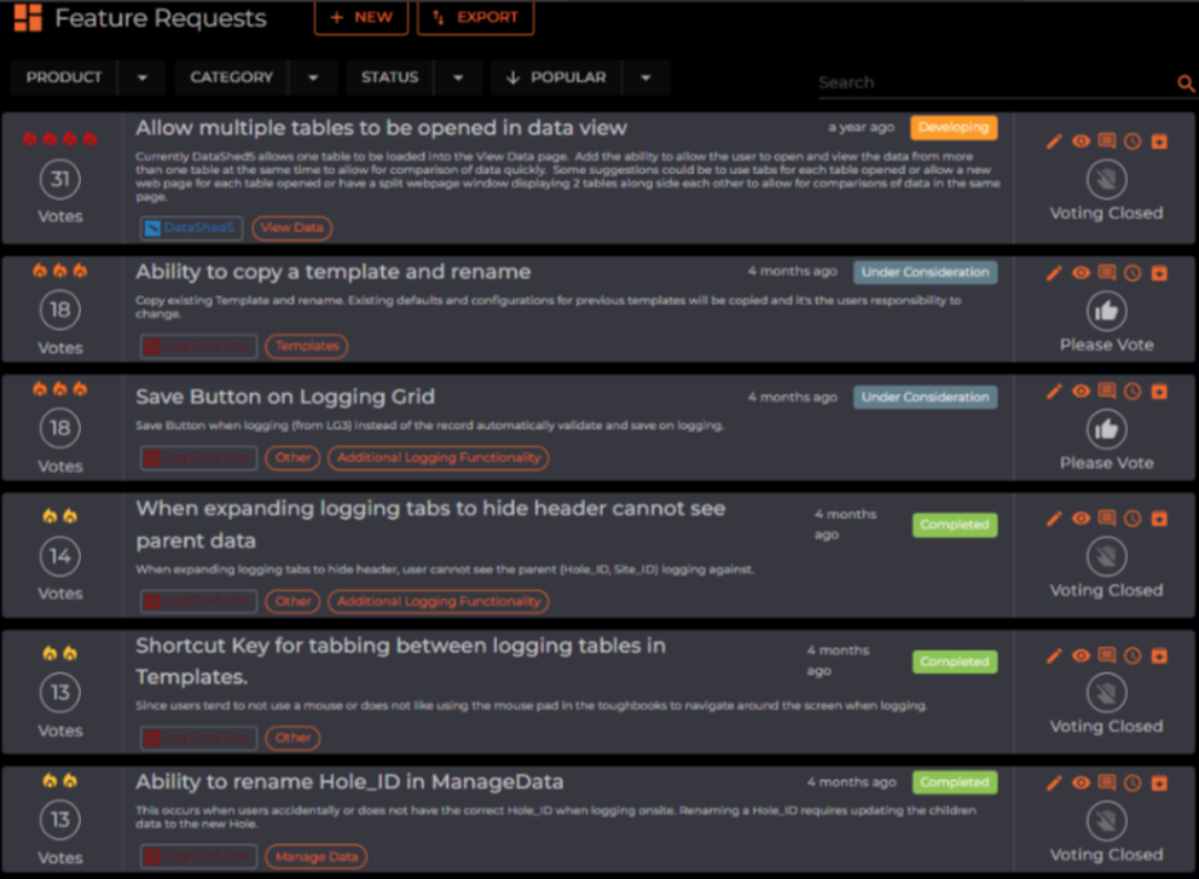 maxgeo feature request board