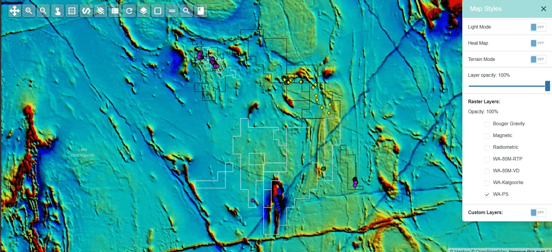 geophysical survey maps