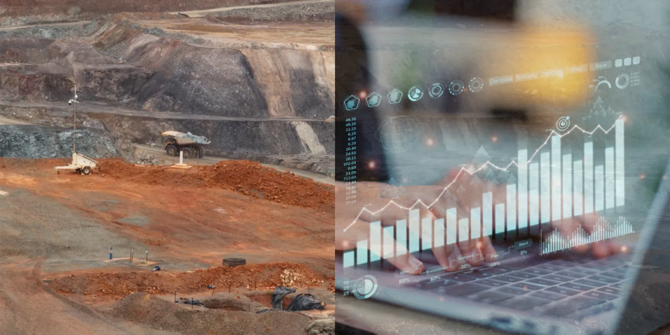 mine site with reports over it