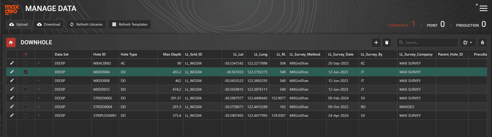 logchief lite: Fast Geological Logging | maxgeo | maxgeo